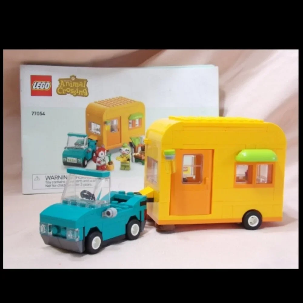 LEGO Animal Crossing 77054 Leif's Car & Live in Garden Trailer & Manual No Minis